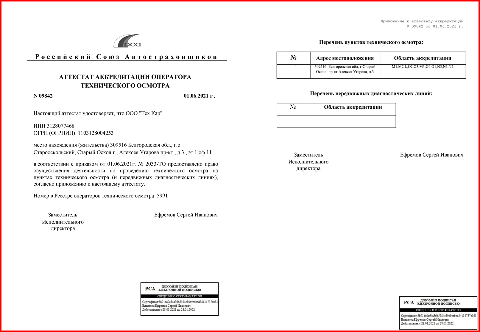 Техосмотр Старый Оскол - ООО 